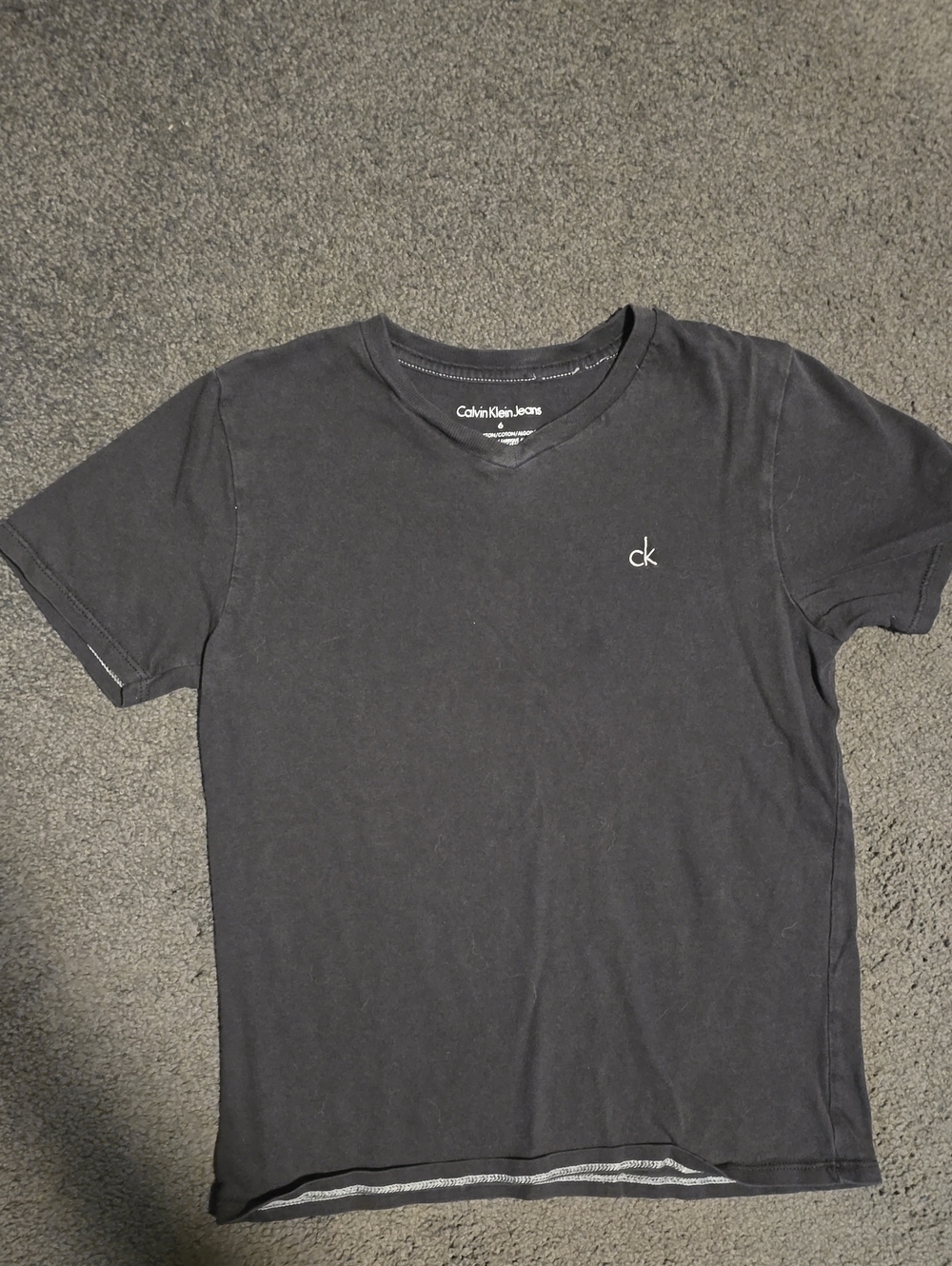 Calvin Klein Black Short Sleeve CK Logo Tee